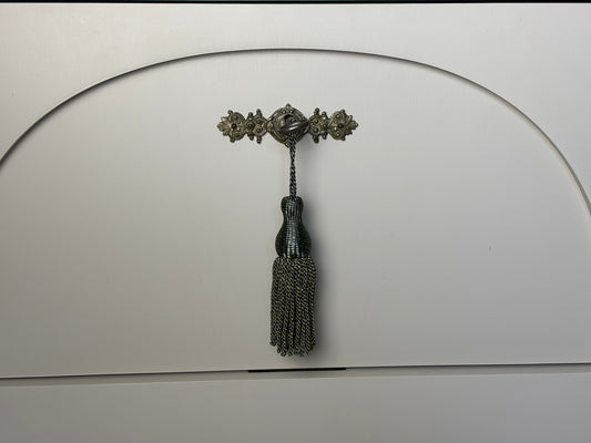 Schlüsselquaste - mehrfarbig dunkelgrün/blau