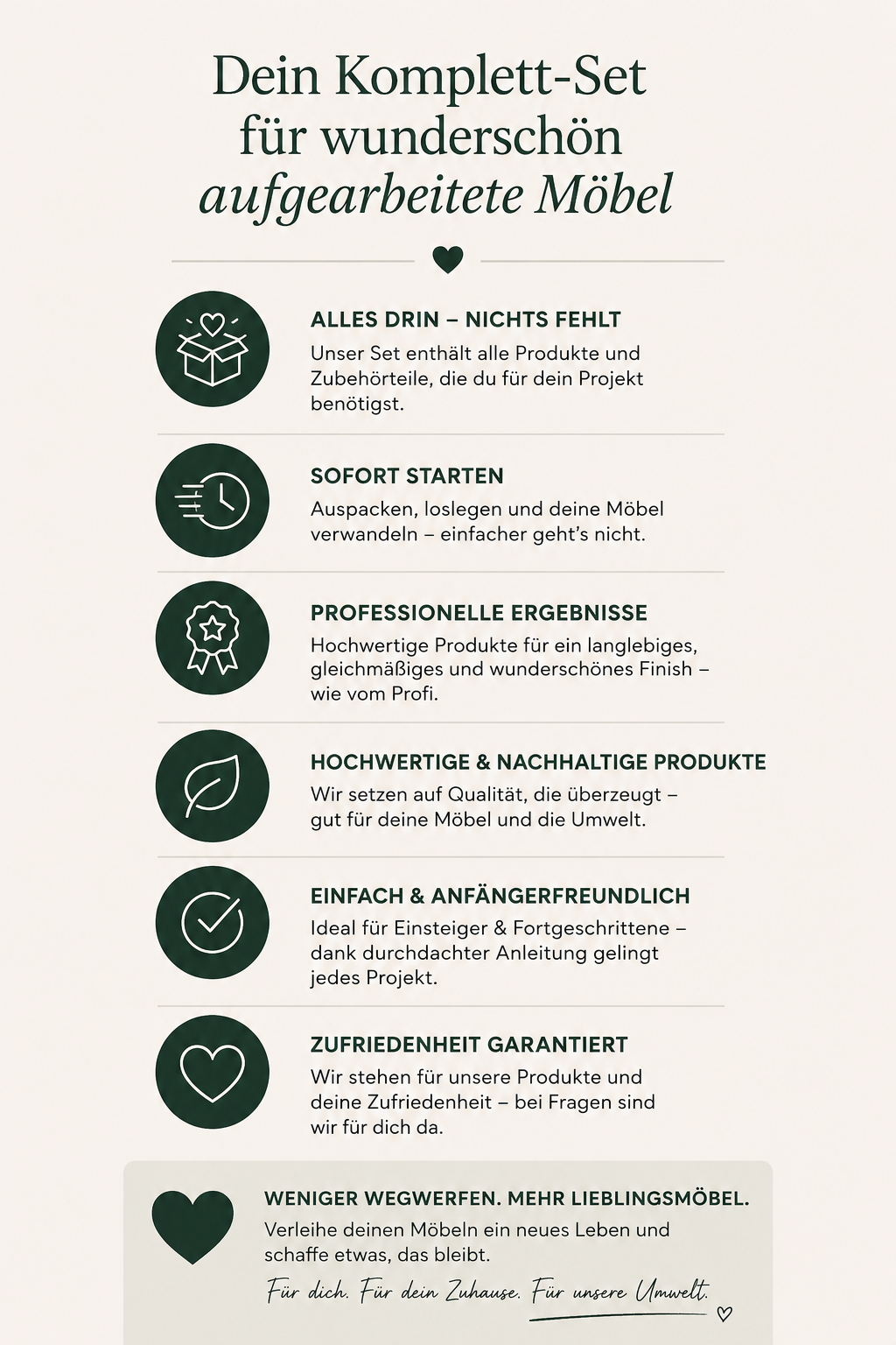 AUFMÖBLER Meister Set
