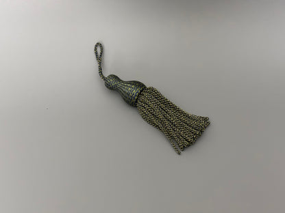 Schlüsselquaste - mehrfarbig dunkelgrün/blau