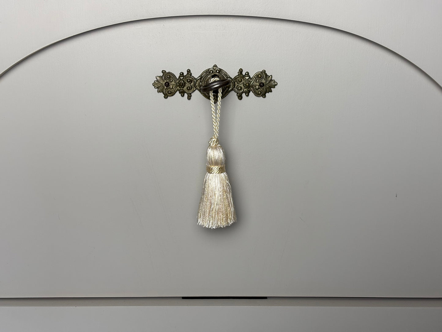 Schlüsselquaste - einfarbig champagner