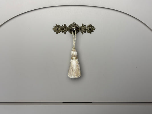 Schlüsselquaste - einfarbig champagner